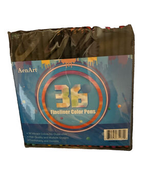Color Pens AenArt 36 Vibrant Colors No Duplicate Fineliner Multiple Uses